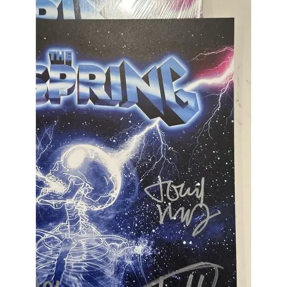 The Offspring SIGNED LP Supercharged LIMITED EDITION Iceberg Vinyl AUTOGRAPHED 1